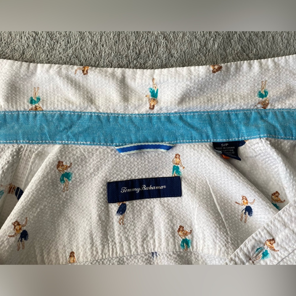 Tommy Bahama Mens Hula Oasis Camp Shirt short sleeve sz Small - Picture 5 of 12